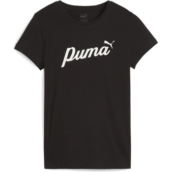 PUMA Тениска Puma Essential Script Regular Fit T-Shirt - Puma Black