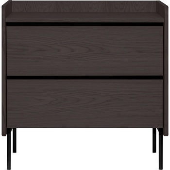 Bonami Selection Черен висок скрин от дъб 80x82 cm Wrap - Bonami Selection (220469016132)