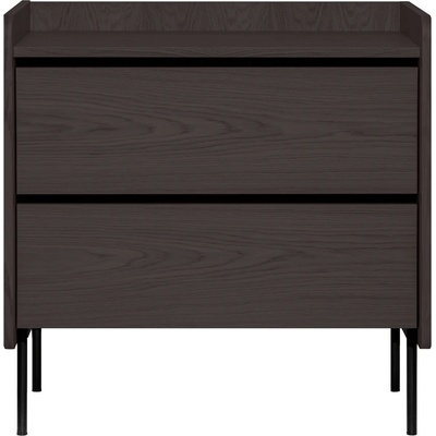 Bonami Selection Черен висок скрин от дъб 80x82 cm Wrap - Bonami Selection (220469016132)