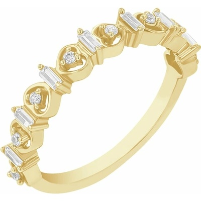 Eppi Eternity prsteň s round a baguette diamantmi Mejia R44895