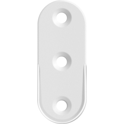 Walteco Držák oválné šatní tyče 30x15 mm bílý, 2 ks 92179