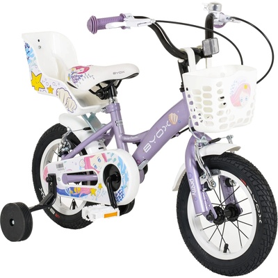 BYOX Детски велосипед Byox - Princess violet 12'', лилав (111159)