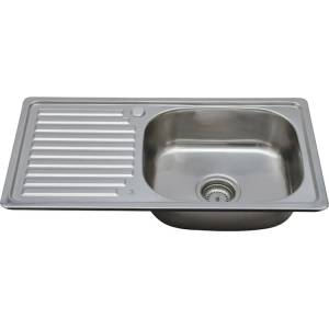 Inter Ceramic МИВКА АЛПАКА 7540 ЛЯВ ПЛОТ (7540l) Мивка за вграждане