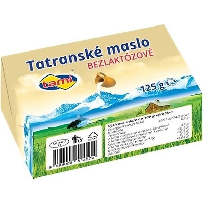 Tami Tatranské máslo bezlaktózové 125g