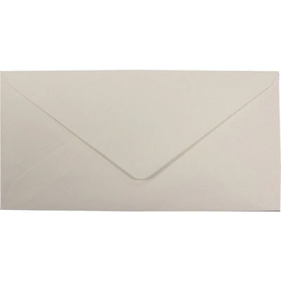 Плик цветен риб DL 110x220mm Лепило 50 бр. Бял (DL 110)