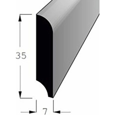 Lišta podlahová dub 35x7mm, délka 240cm