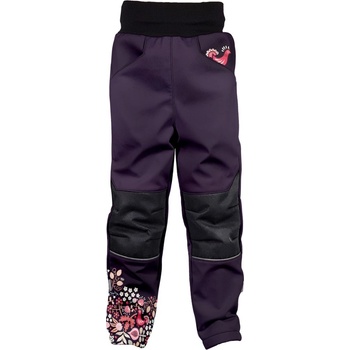 Wamu ČR Dětské softshellové kalhoty Sova fialová