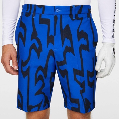 J.Lindeberg pánske šortky Eloy Print shorts Glitch Bridge Blue