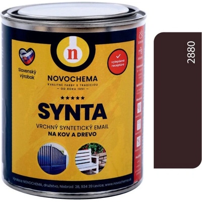 SYNTA S 2013 vrchná syntetická farba 0,75 kg 2880 hnedá gaštanová