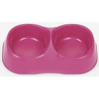 MPS Italian Pet Products MAYA пластмасова купа - двойна, за вода или храна, размер L - 0, 6 литра, 32 x 17 x 11 см, MPS Италия - 02252