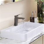 Inter Ceramic Стоящ смесител за умивалник ICF 1491085GG RIHANNA, месинг, сив, 15.6x16.8х3.8см (1491085GG)