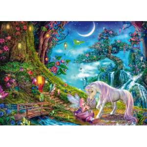 Schmidt Spiele - Puzzle Unicorn and Elf - 1 000 piese