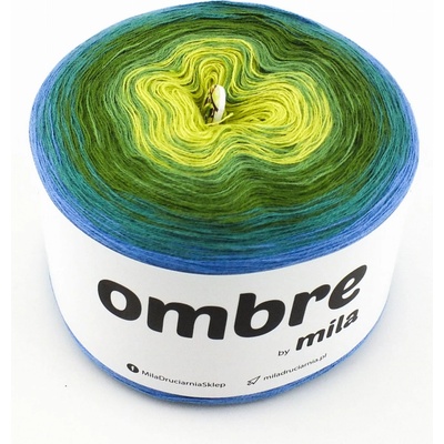 MILA Příze OMBRE Classic 1200m/3nitky M024 - Háj
