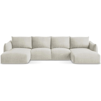 makamii Бежов сгъваем ъглов диван (U форма) Leila - Makamii (LEILA_UF_43_P1_C3)