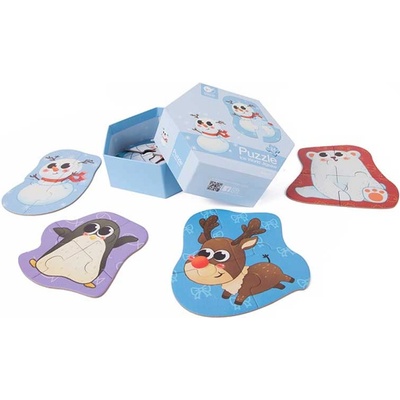 Classic World Детски дървен пъзел - Снежна приказка (cw40022)