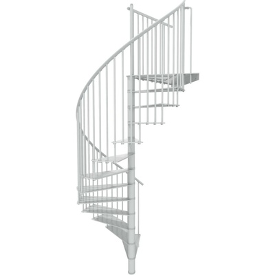 Minka STAIRS Kovové točité schodisko Portofino biele pr. 160 cm