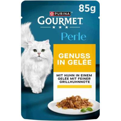 Gourmet Perle Genuss v želé s kuřecím masem 26 × 85 g