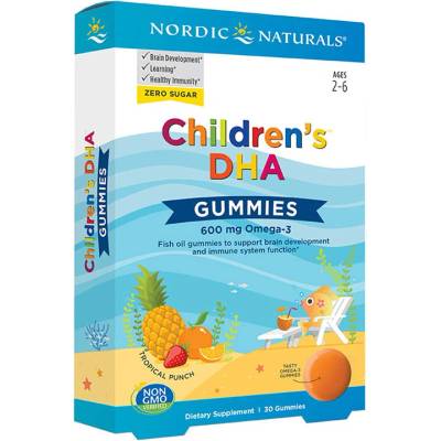 Nordic Children’s DHA Gummies Tropical Punch 30 ks