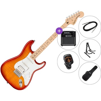 Squier Affinity Series Stratocaster FMT SET 2 Sienna Sunburst Електрическа китара