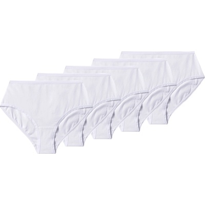 esmara Dámské kalhotky s vysokým pasem s BIO bavlnou 5 kusů bílá – Zboží Dáma
