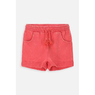 Coccodrillo Детски памучен къс панталон Coccodrillo в червено с изчистен дизайн (WC4120401OWJ)