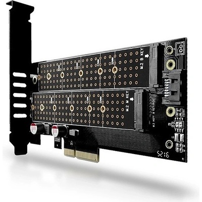 AXAGON PCEM2-D PCIE NVME+NGFF M.2 ADAPTÉR