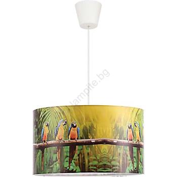 Duolla - Детски пендел PARROTS 1xE27/40W/230V Ø 35 см (DU7951)