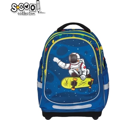 S-Cool Ученическа анатомична раница scool spaceman