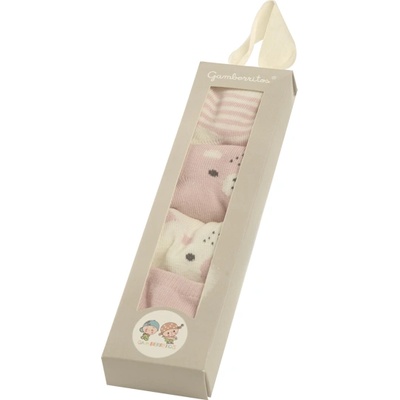 Gamberritos Бебешки чорапи Gamberritos - Розови, 0-3 m, 4 броя (108544)