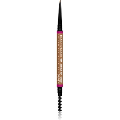 NYX Professional Makeup Blade & Shade ceruzka na obočie s kefkou 01 Ash Blonde 0,06 g