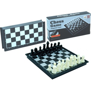 HG Пластмасов шах, черен магнитен 13 x 6, 5 x 2, 4 см