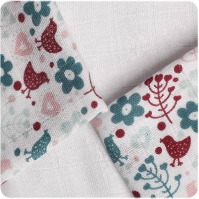 Kikko Bambusové ubrousky / 30 x 30 Flowers&Birds Girls MIX