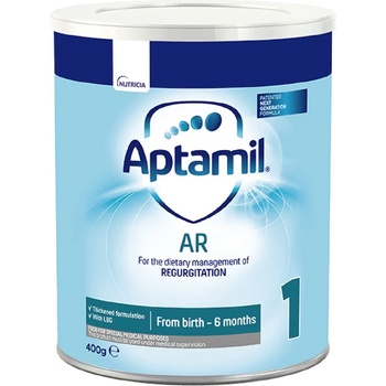 Aptamil Мляко за кърмачета Aptamil - AR 1, против повръщане, 0-6м, опаковка 400 g (4NCMIML30AR000400D)