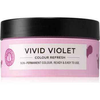 Maria Nila Colour Refresh Vivid Violet нежна подхранваща маска без перманентни цветови пигменти издържа 4 - 10 измивания 0.22 100ml