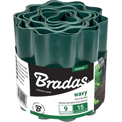 Bradas Бордюр от пластмаса декоративен 20cм x 9м green (OBFG 0920)