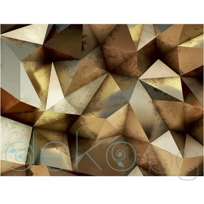 Фототапет 3D абстракт бронз - 360x270см (15103-1221)
