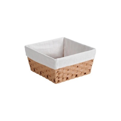 Pletený koš na chléb/ovoce 28,5x28,5 cm Kesper, plastový/látkový
