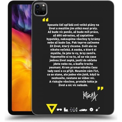 Picasee silikónový čierny obal Apple iPad 11 2022 M2 4.generace Kazma BUĎTE TROCHU YESMANI