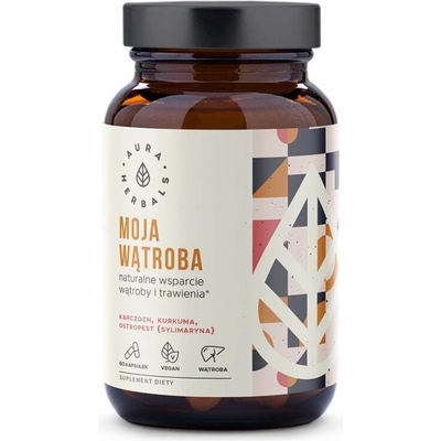 Aura Herbals Черен дроб (формула с артишок, куркума и бял трън) 60 капсули | Aura Herbals (612362 AH)