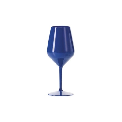 Nero Champagne.cz zbitná sklenice na víno Tmavě modrá 470 ml