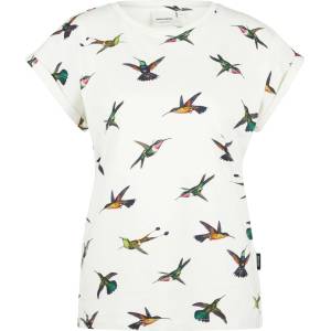 DEDICATED Дамска тениска Dedicated Women's T-Shirt Visby Hummingbirds T-shirt - Off-White - размер L (916-5021-0114)