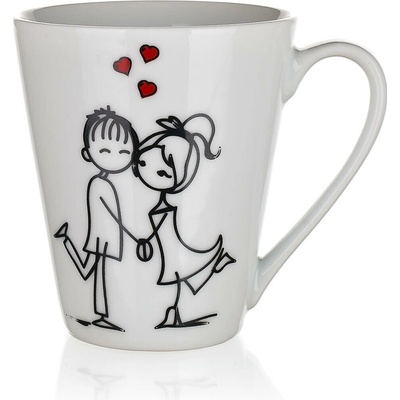 Banquet Hrnek keramický LOVE mix dekorů 330 ml – Zbozi.Blesk.cz