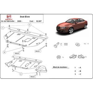 Scut Motor - Румъния Метална кора под двигател seat exeo от 2009 (73586)