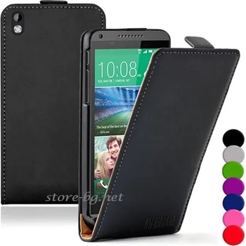 Image 1 of HTC Desire 816 Флип2 Кожен Калъф + Протектор