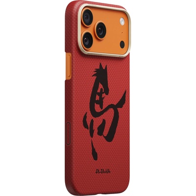 PITAKA Edge Case, Ink Horse Cinnabar - iPhone 17 Pro Max (HR1703PM)