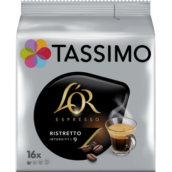 Tassimo L'OR Espresso Ristretto káva pražená mletá v kapsliach 16 x 8 g