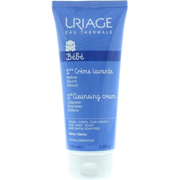 Uriage 1érs Soins Bébés čistiaci krém na tvár, telo a vlasy (Foaming And Cleansing Soap-free Cream) 200 ml