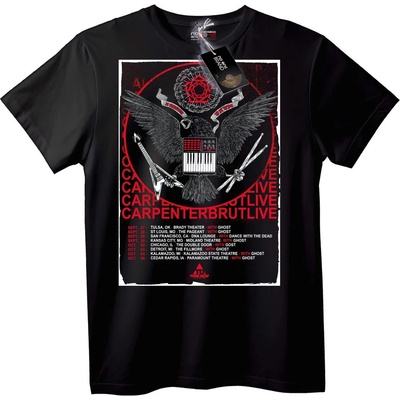 NOONEBRAND Тениска Carpenter Brut Живо Турне - XL, White