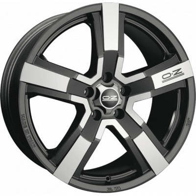 OZ Versilia 8x18 5x112 ET48 matt black polished