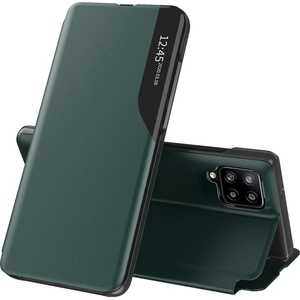 Techsuit Калъф за Samsung Galaxy A12 / A12 Nacho - eFold Series - Dark Green (KF233739)